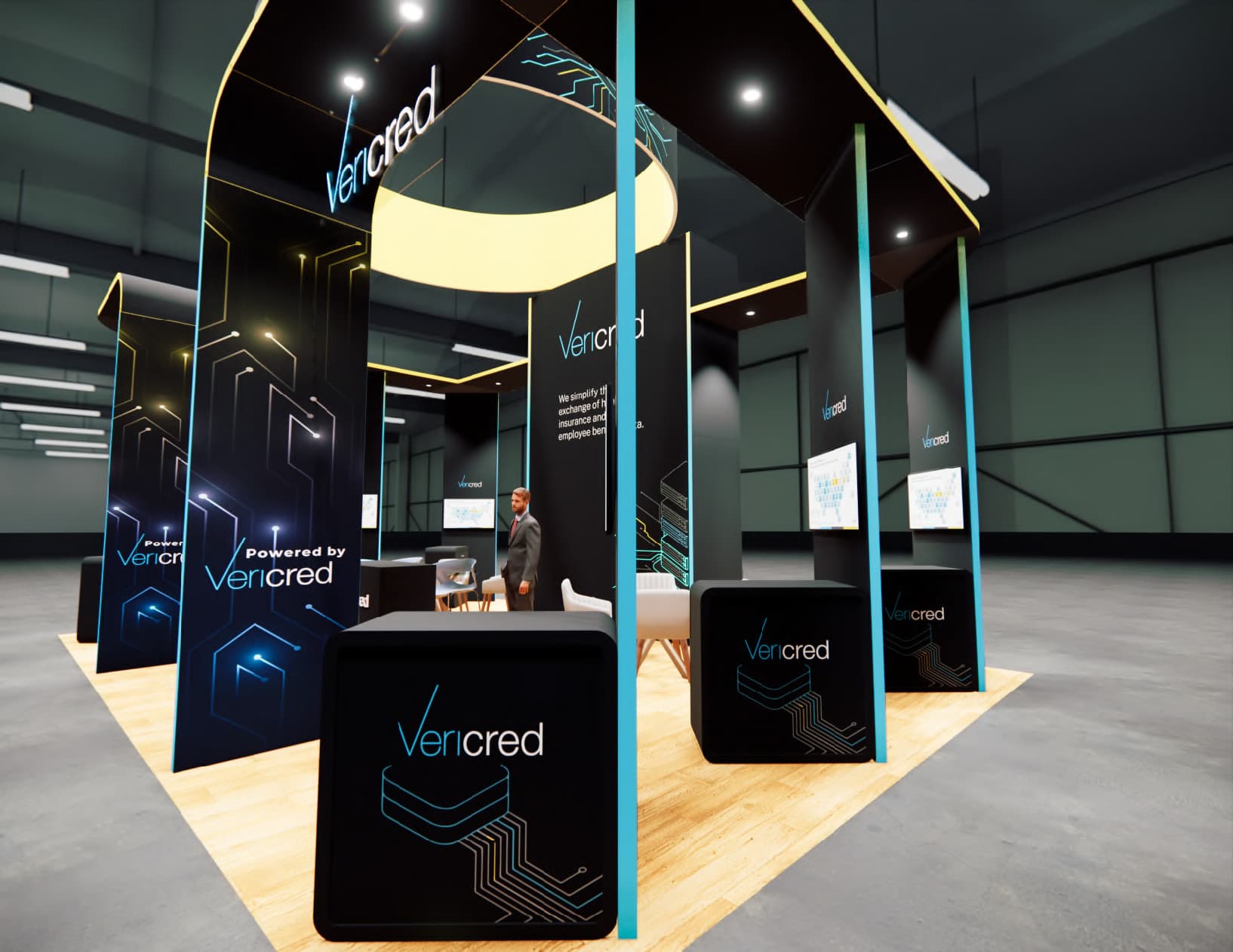 NACS 20x30 trade show exhibit rental in Las Vegas (view 4)
