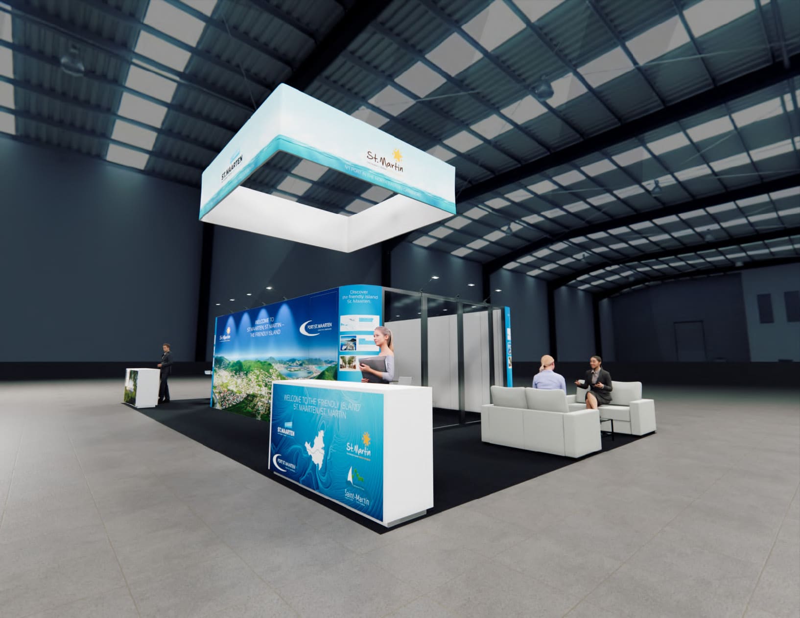RE+ 20x40 trade show exhibit rental in Las Vegas