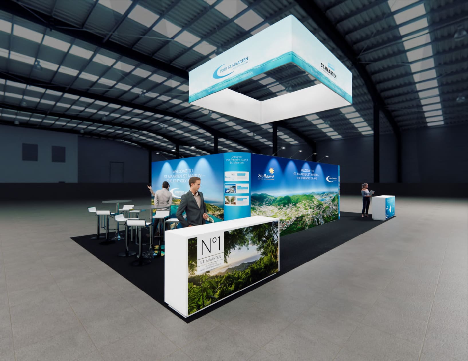 RE+ 20x40 trade show exhibit rental in Las Vegas (view 4)