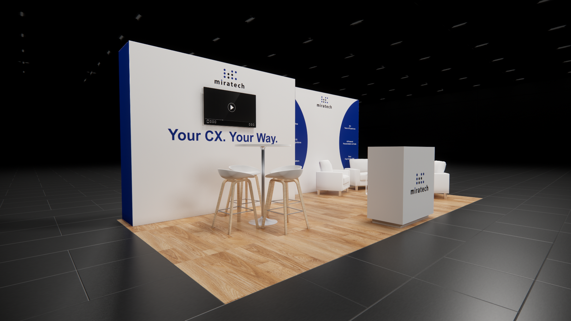 InfoComm 10x20 trade show exhibit rental in Las Vegas