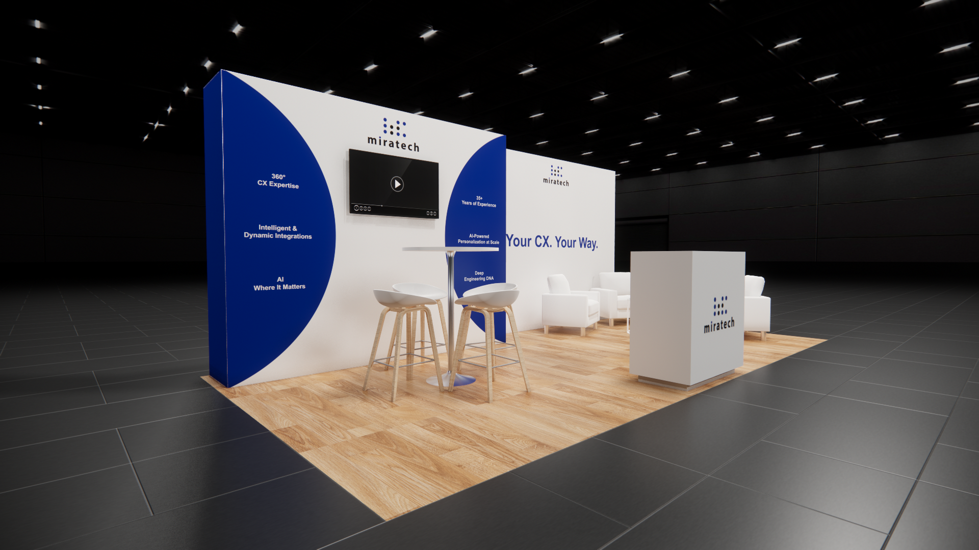 InfoComm 10x20 trade show exhibit rental in Las Vegas (view 3)