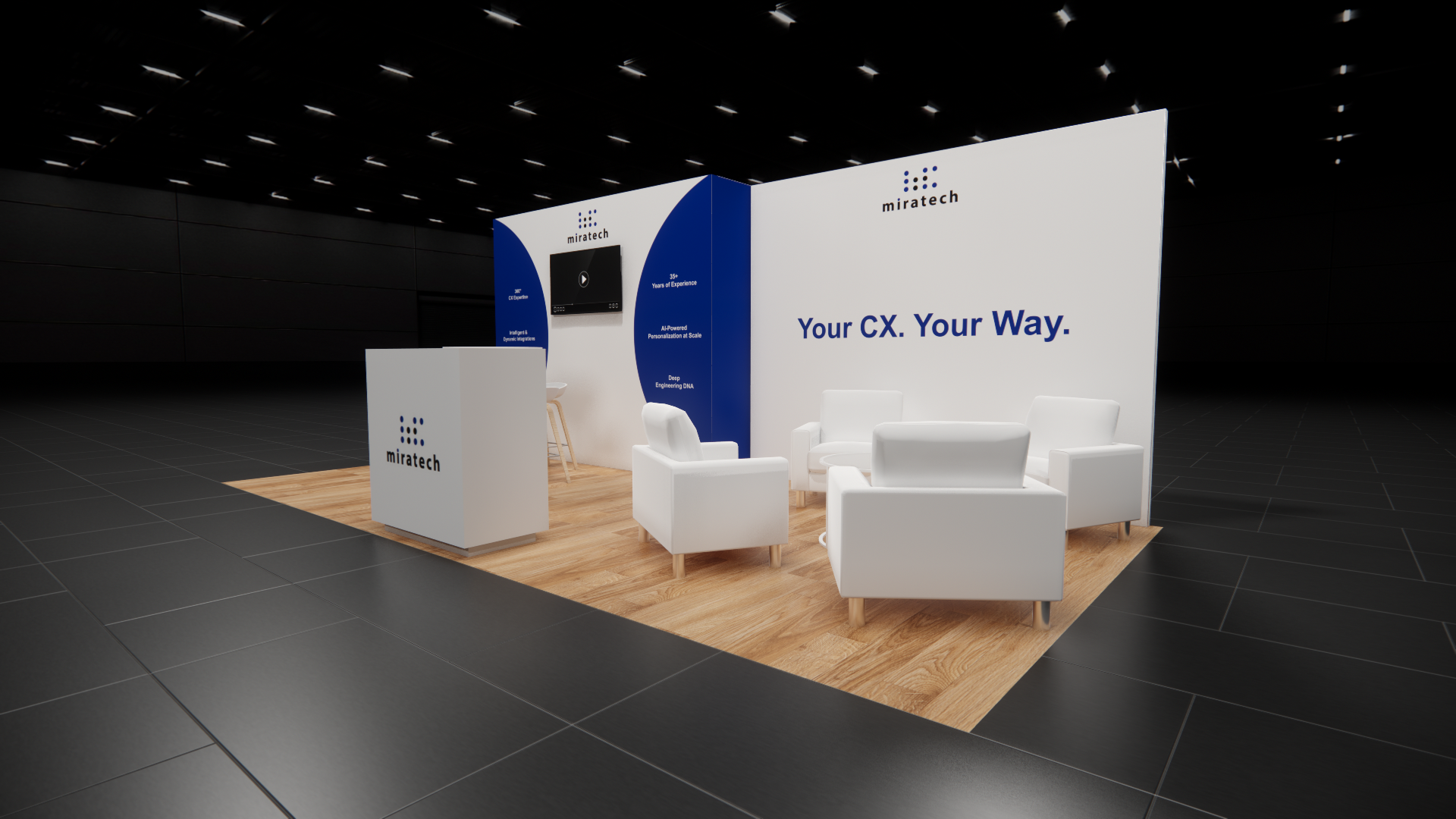 InfoComm 10x20 trade show exhibit rental in Las Vegas (view 4)