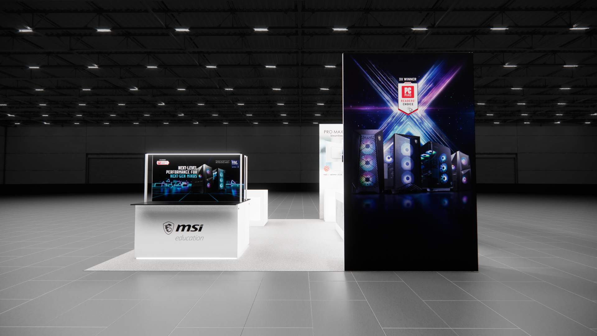 G2E 20x20 trade show exhibit rental in Las Vegas (view 2)
