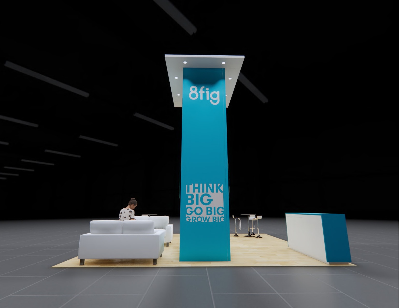 IBS 20x20 trade show exhibit rental in Las Vegas (view 2)