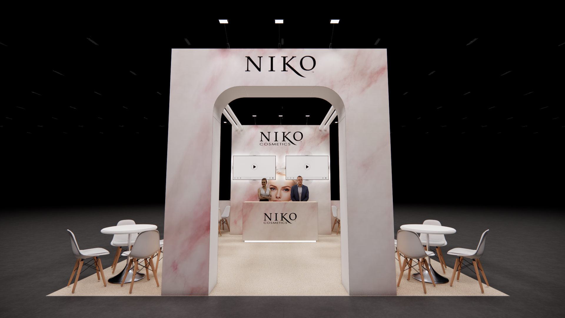 InfoComm 20x20 trade show exhibit rental in Las Vegas
