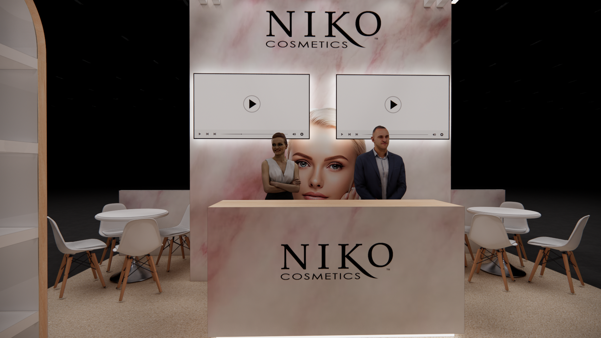 InfoComm 20x20 trade show exhibit rental in Las Vegas (view 4)