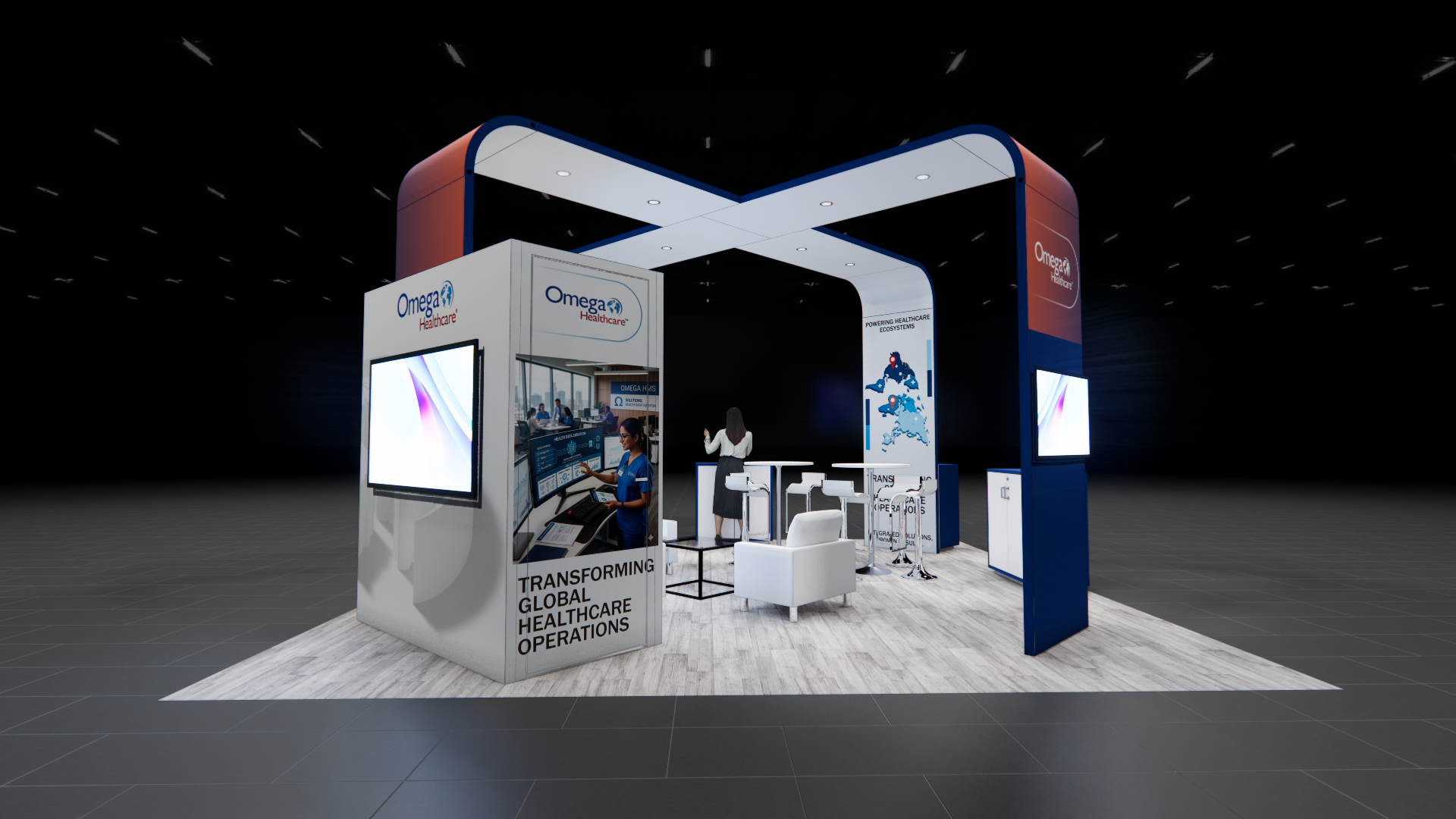 SEMA 20x20 trade show exhibit rental in Las Vegas (view 2)