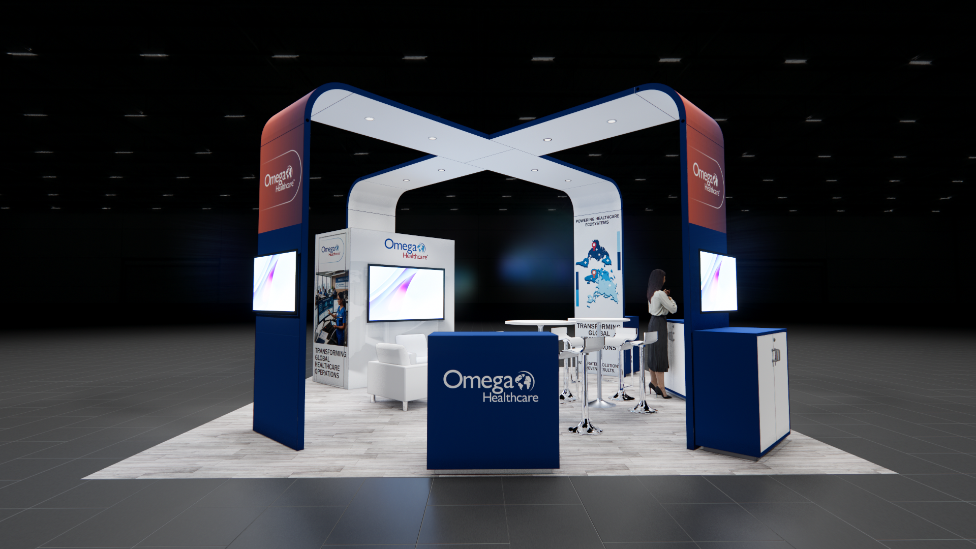 SEMA 20x20 trade show exhibit rental in Las Vegas (view 3)