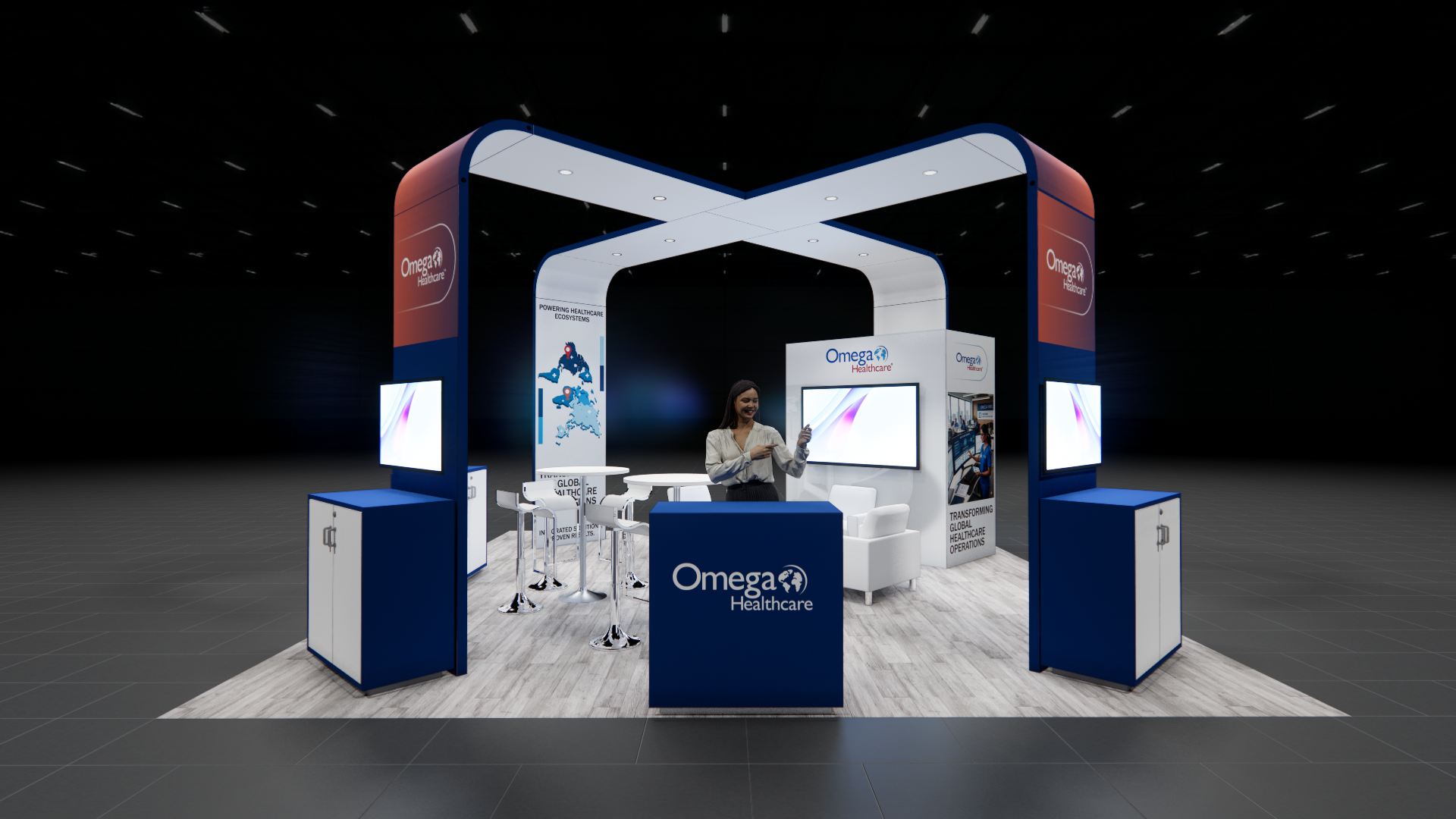 SEMA 20x20 trade show exhibit rental in Las Vegas (view 4)