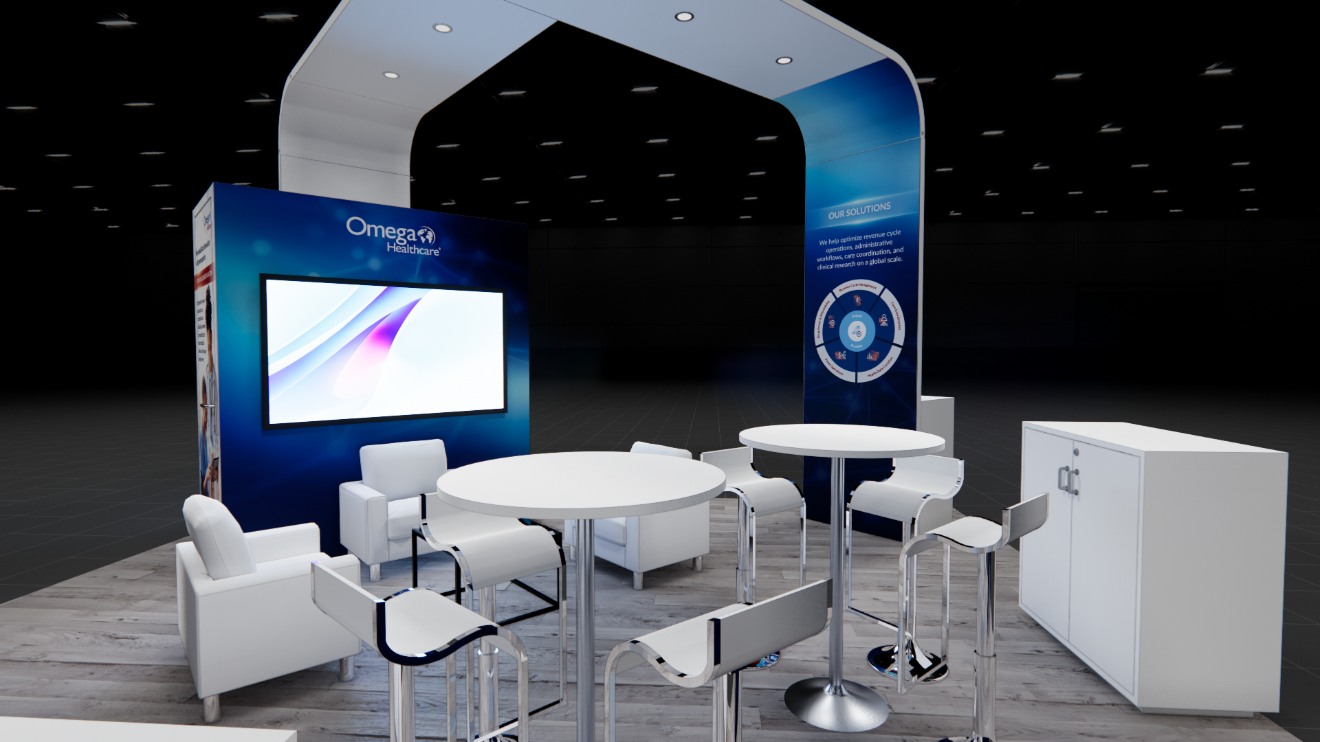 SEMA 20x20 trade show exhibit rental in Las Vegas (view 7)