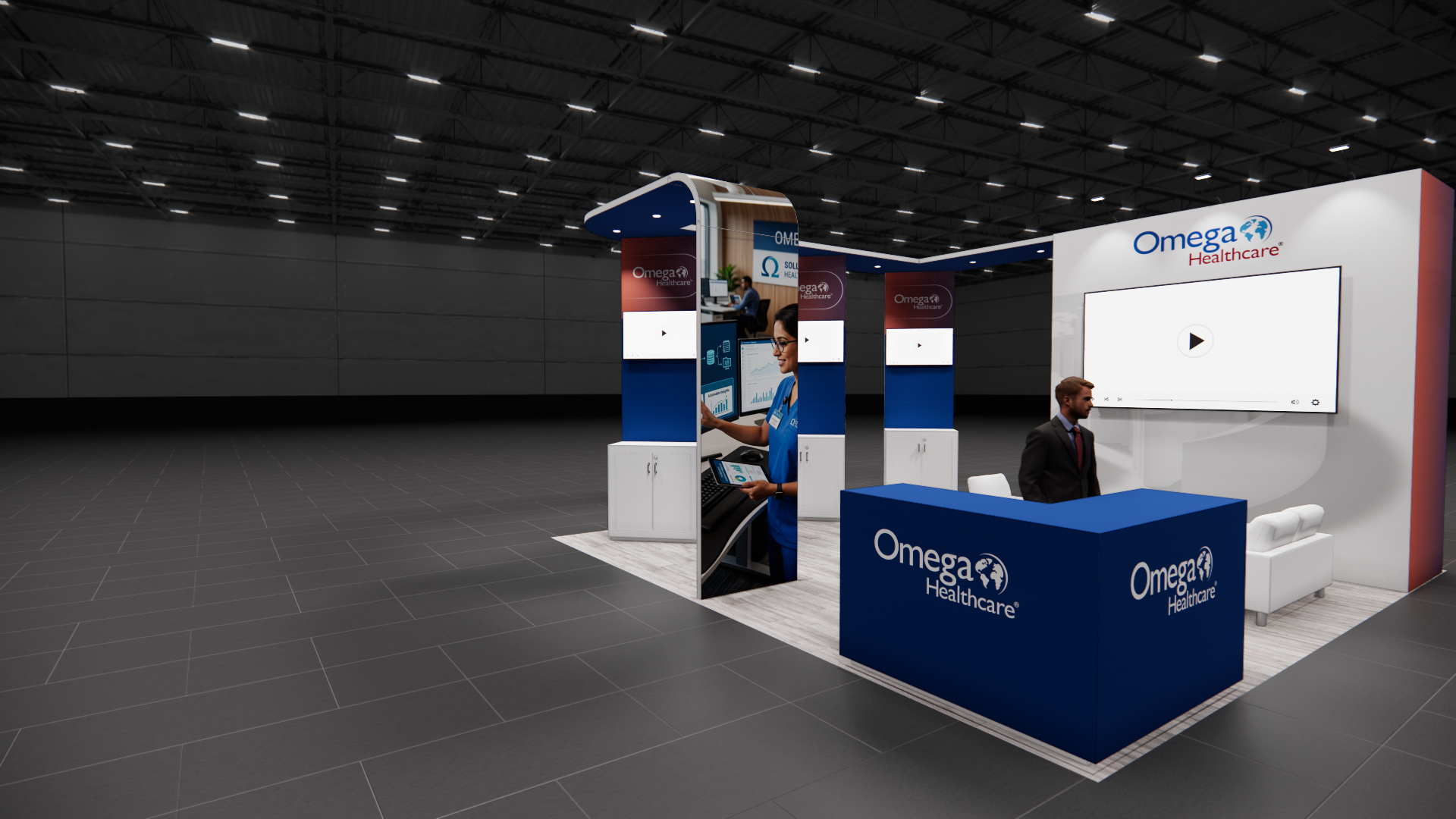 AAPEX 20x20 trade show exhibit rental in Las Vegas (view 4)