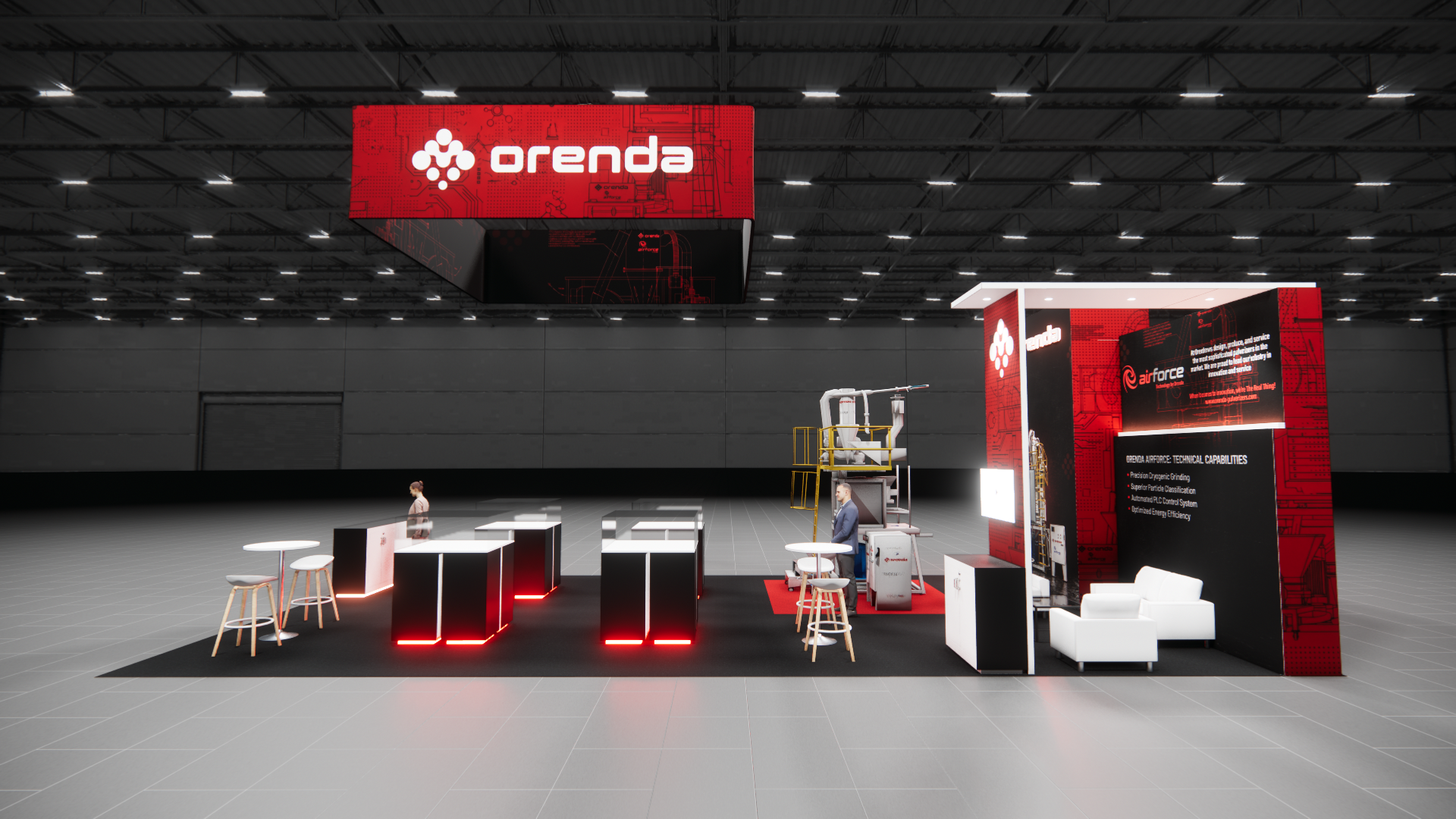 HD Expo 20x40 trade show exhibit rental in Las Vegas (view 3)