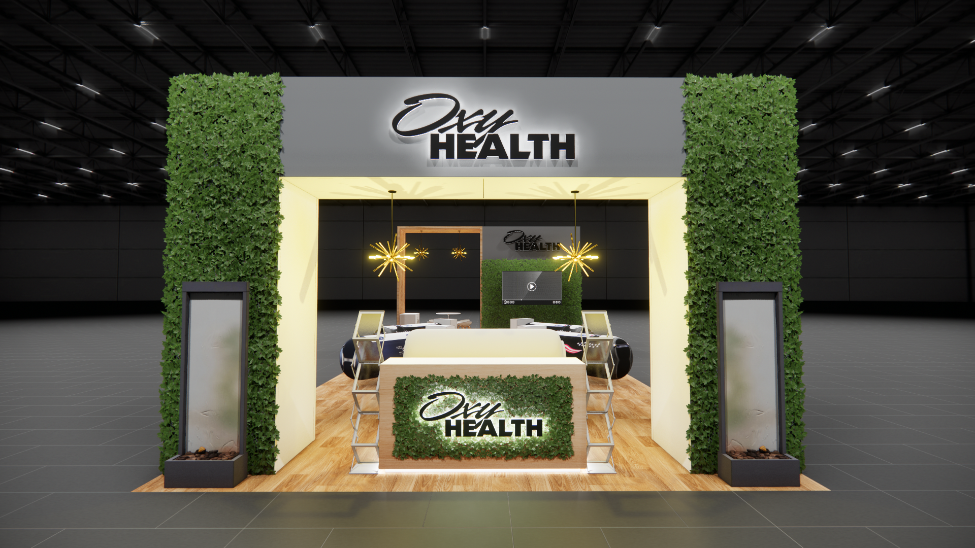 HIMSS 20x40 trade show exhibit rental in Las Vegas