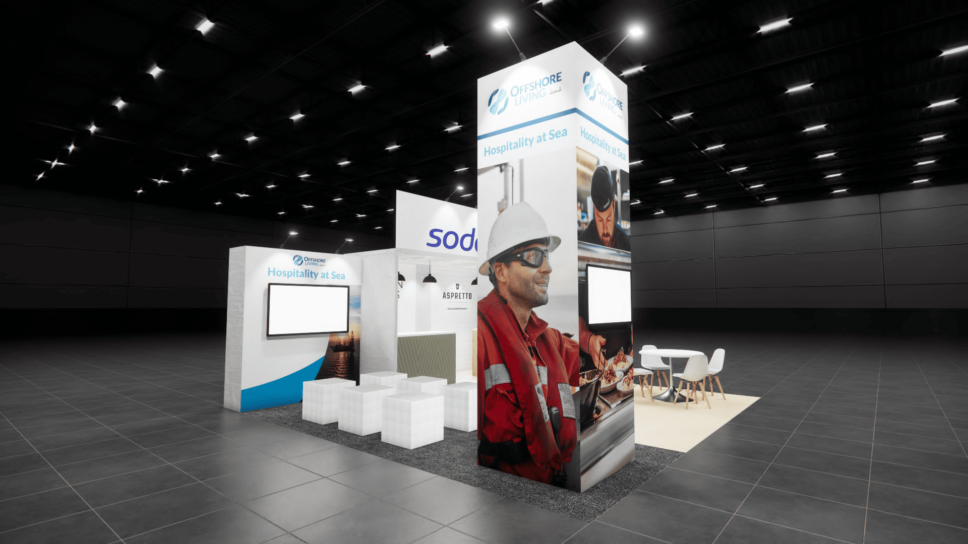 SuperZoo 20x20 trade show exhibit rental in Las Vegas (view 5)
