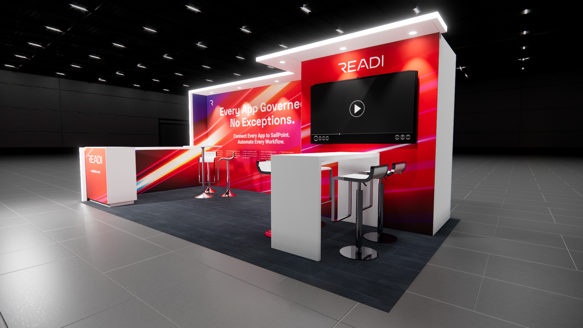 NAB Show 10x20 trade show exhibit rental in Las Vegas
