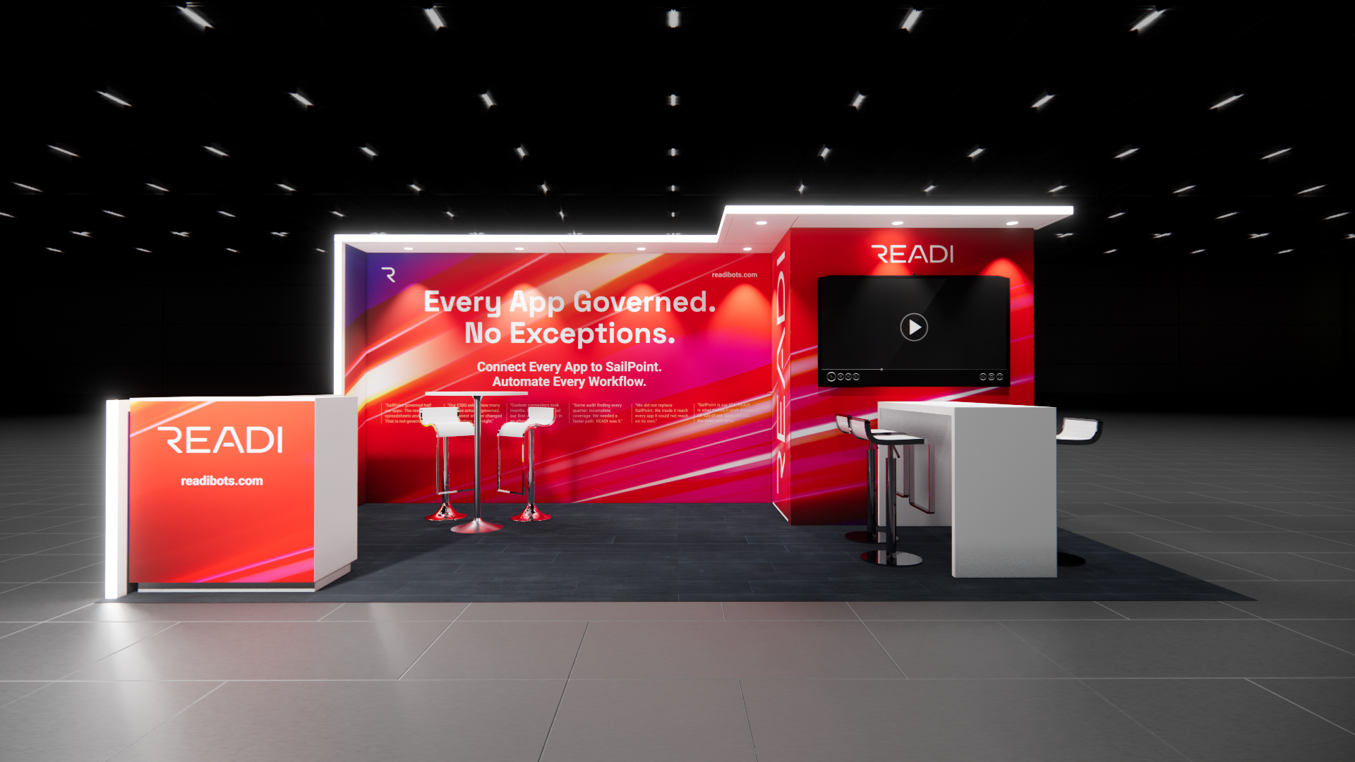 NAB Show 10x20 trade show exhibit rental in Las Vegas (view 3)