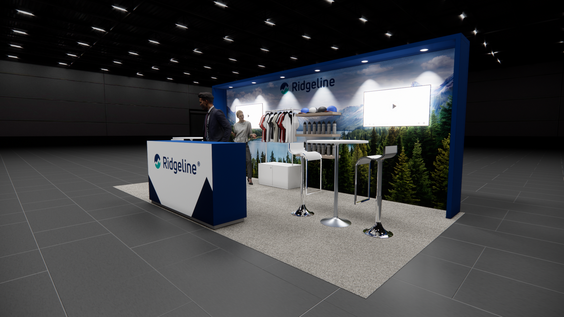 World of Concrete 10x20 trade show exhibit rental in Las Vegas (view 2)