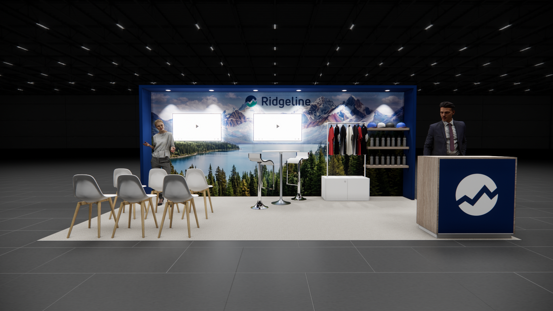 World of Concrete 10x20 trade show exhibit rental in Las Vegas (view 4)
