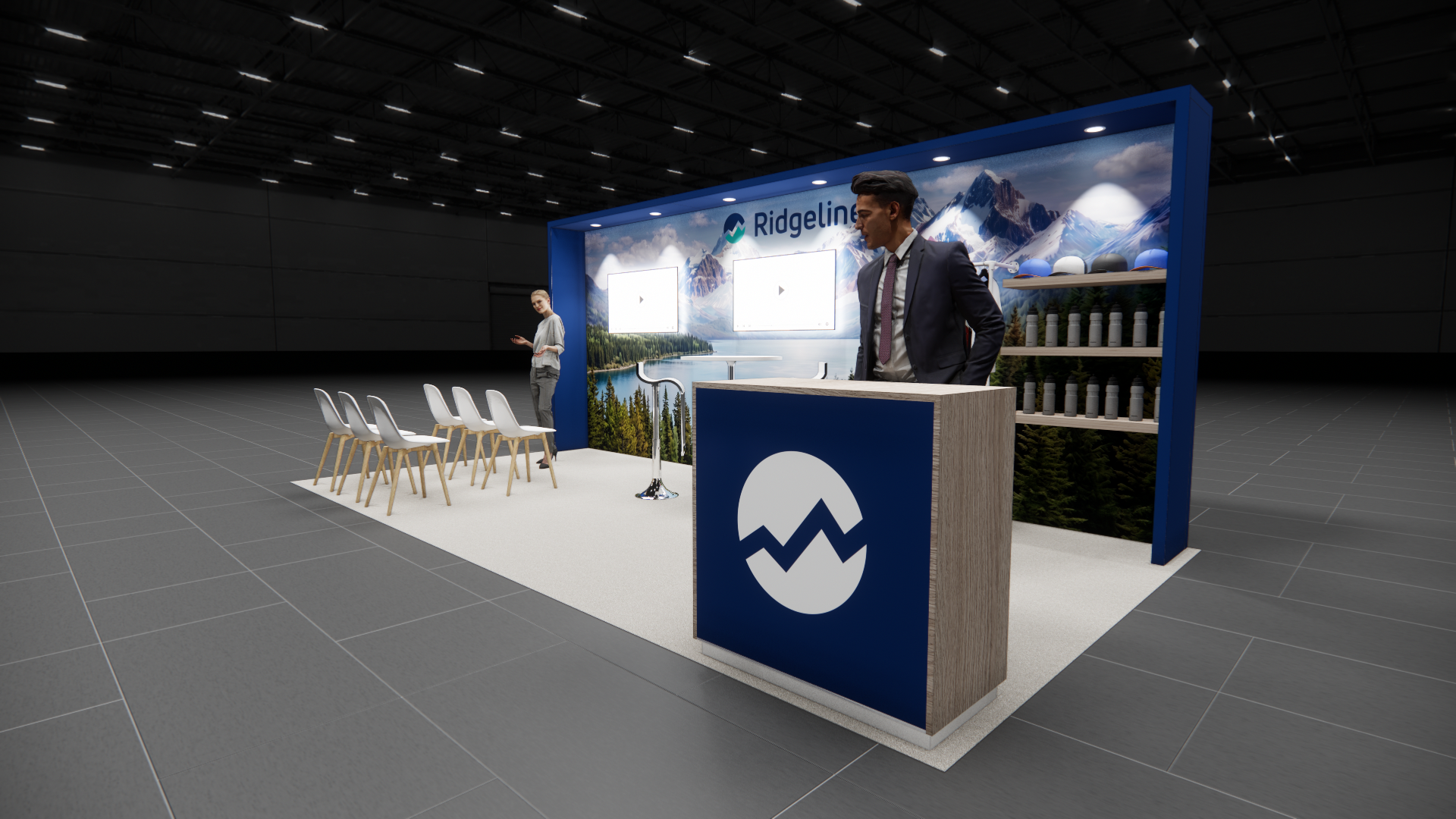 World of Concrete 10x20 trade show exhibit rental in Las Vegas (view 5)