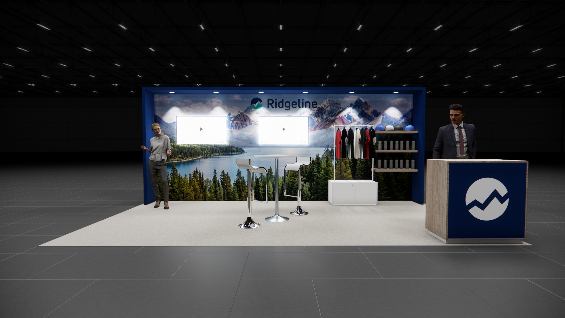 World of Concrete 10x20 trade show exhibit rental in Las Vegas (view 6)