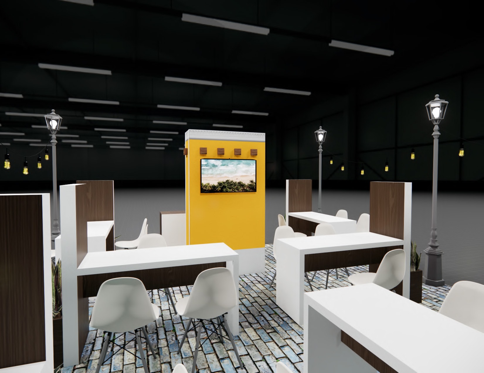 World of Concrete 20x40 trade show exhibit rental in Las Vegas (view 2)