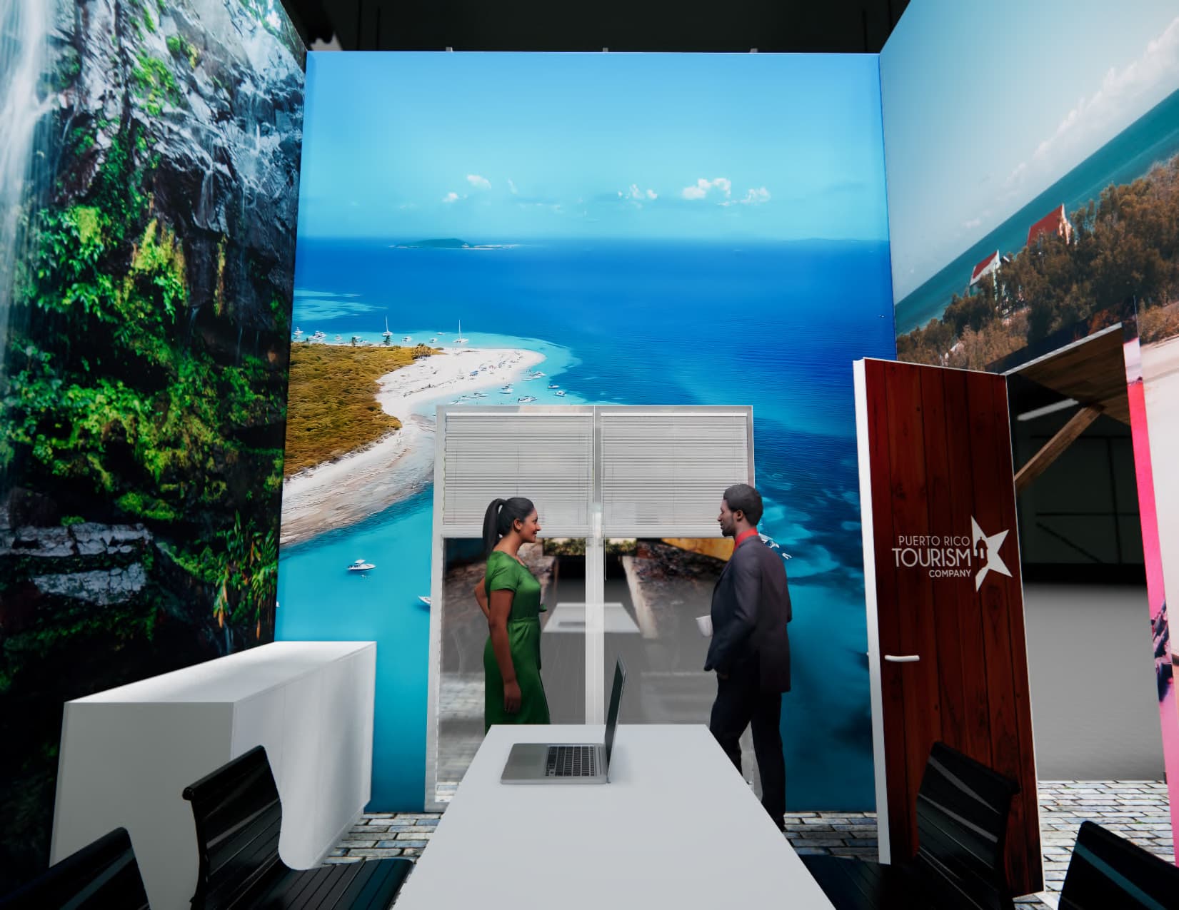 World of Concrete 20x40 trade show exhibit rental in Las Vegas (view 4)