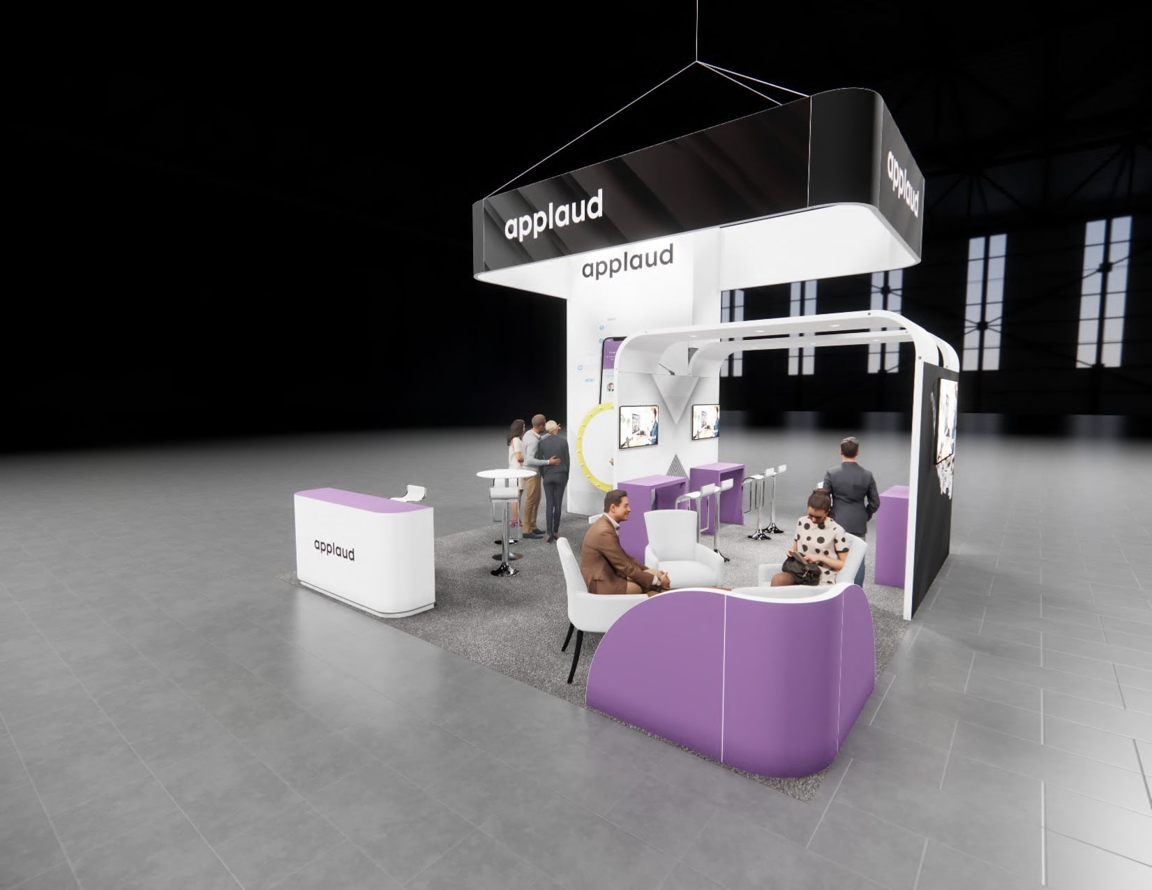 Las Vegas Convention Center hall set for a large automotive aftermarket show
