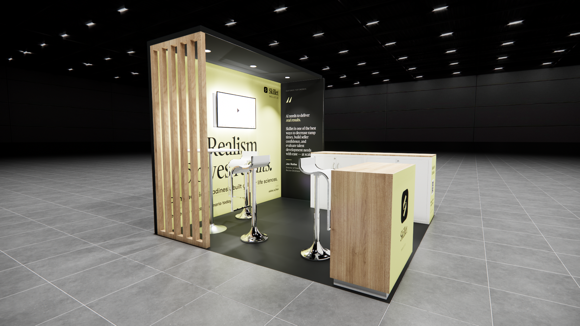Bar & Restaurant Expo 10x10 trade show exhibit rental in Las Vegas (view 2)