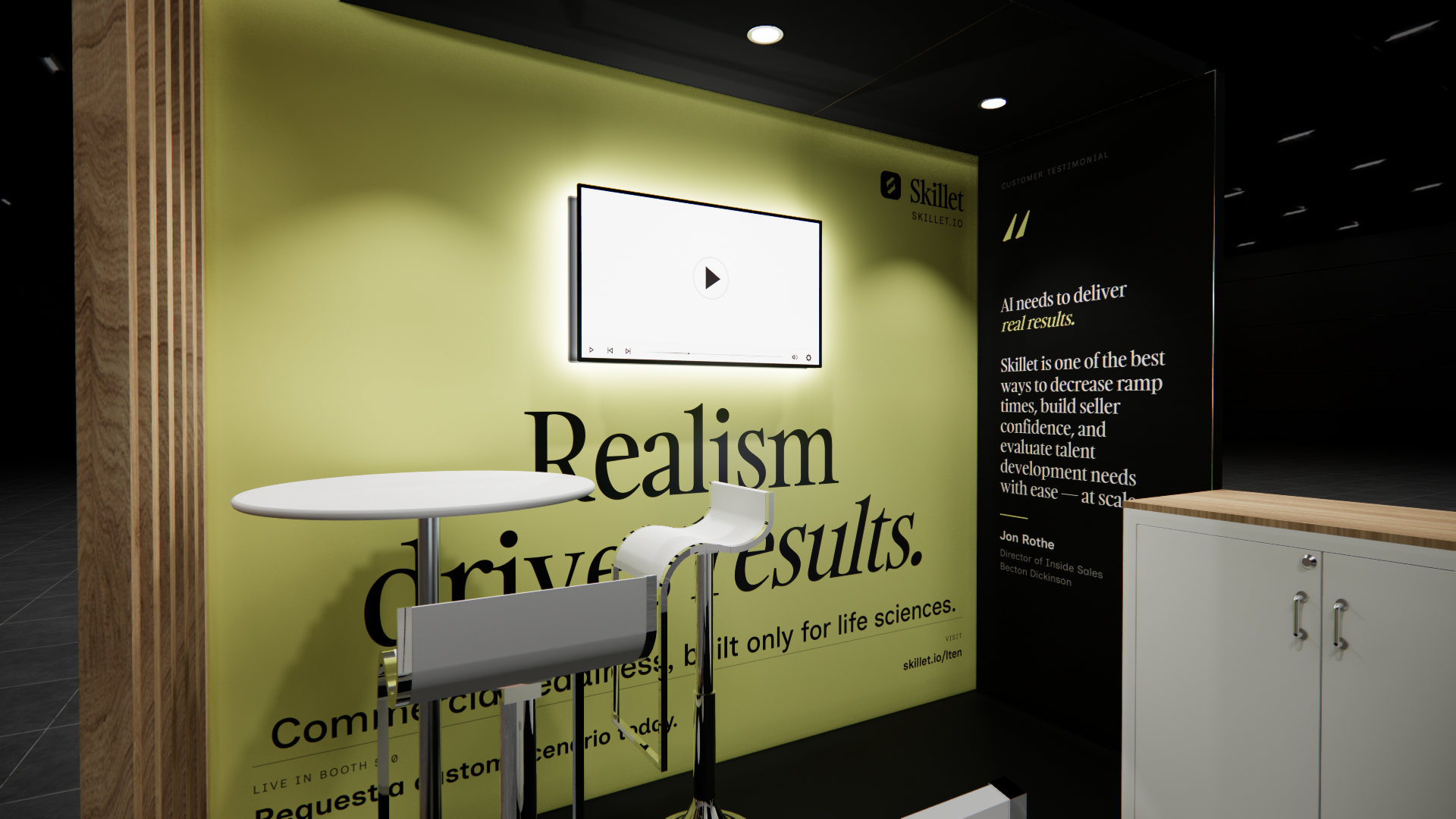 Bar & Restaurant Expo 10x10 trade show exhibit rental in Las Vegas (view 5)