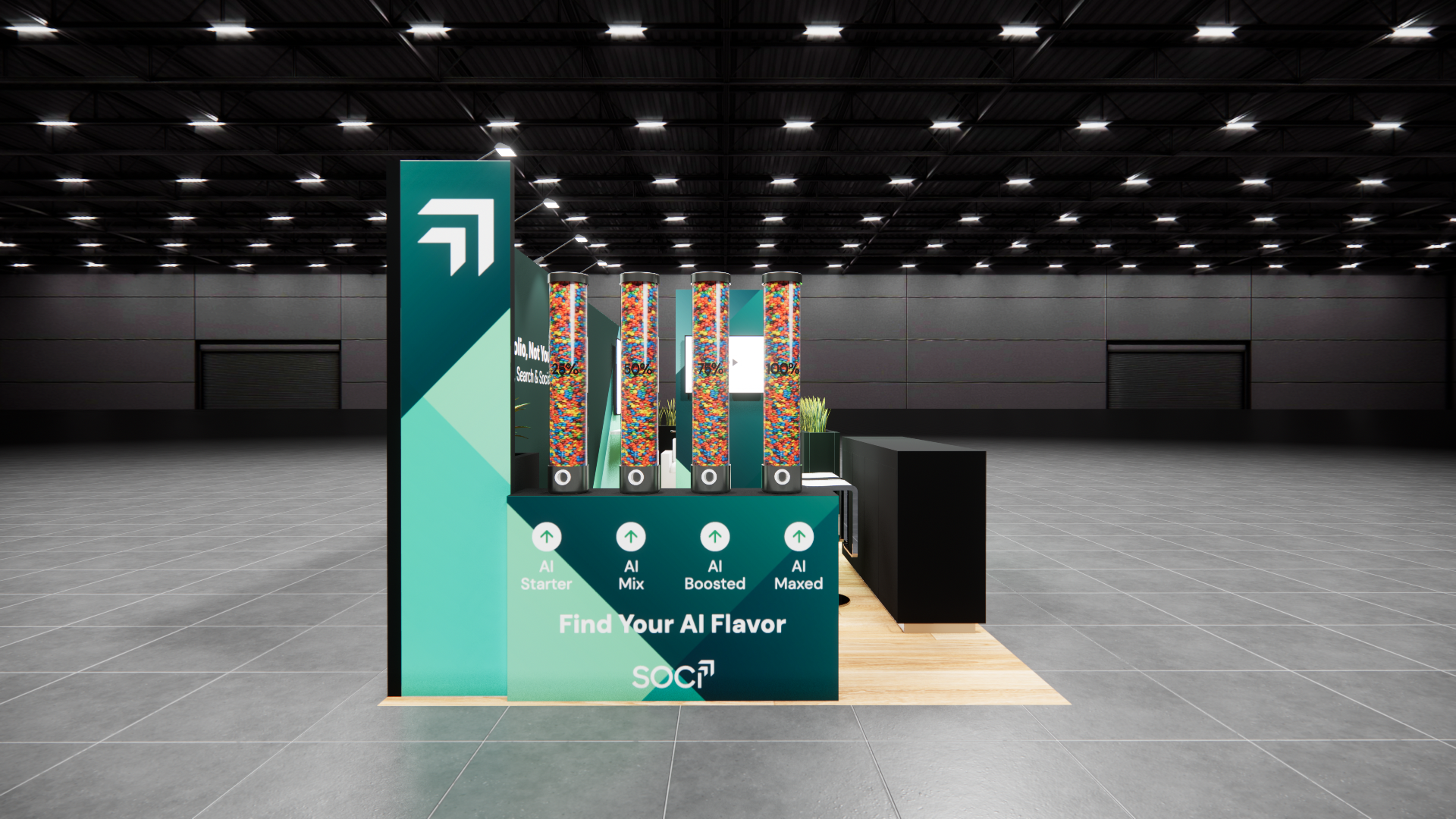 InfoComm 10x30 trade show exhibit rental in Las Vegas (view 5)