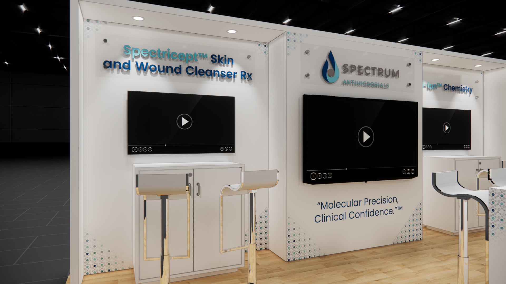HIMSS 10x20 trade show exhibit rental in Las Vegas (view 3)