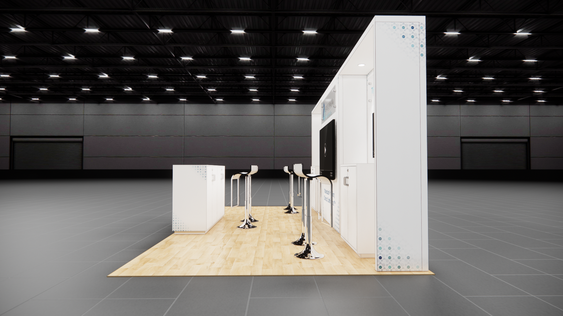 HIMSS 10x20 trade show exhibit rental in Las Vegas (view 4)