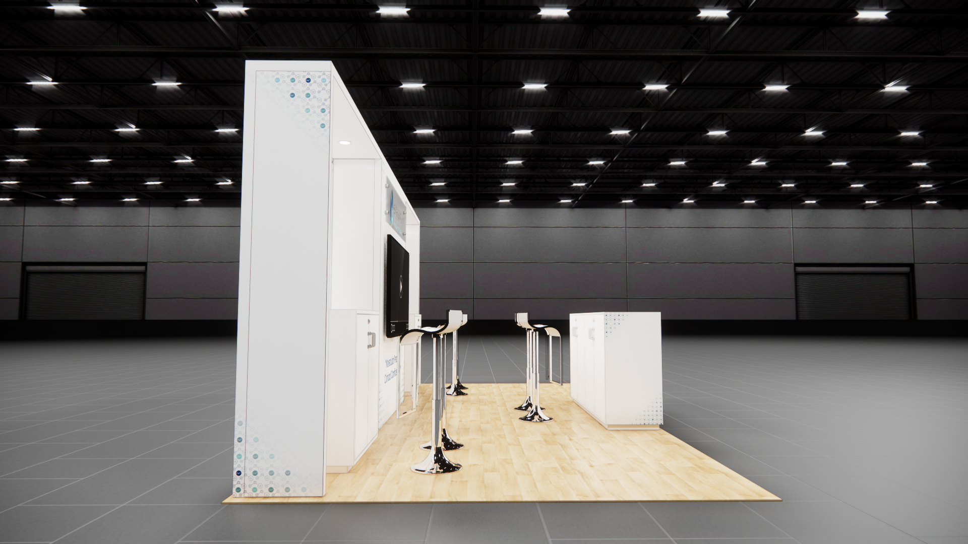 HIMSS 10x20 trade show exhibit rental in Las Vegas (view 6)