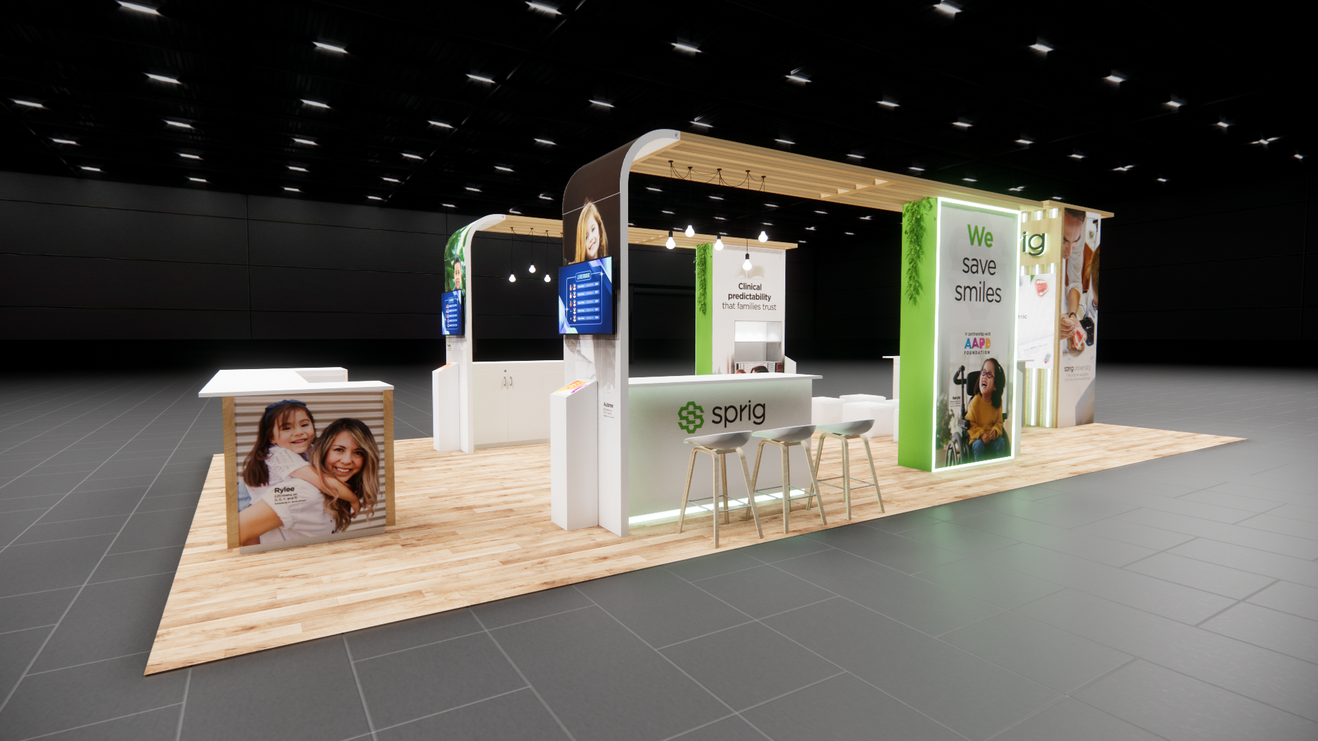 Pizza Expo 20x40 trade show exhibit rental in Las Vegas