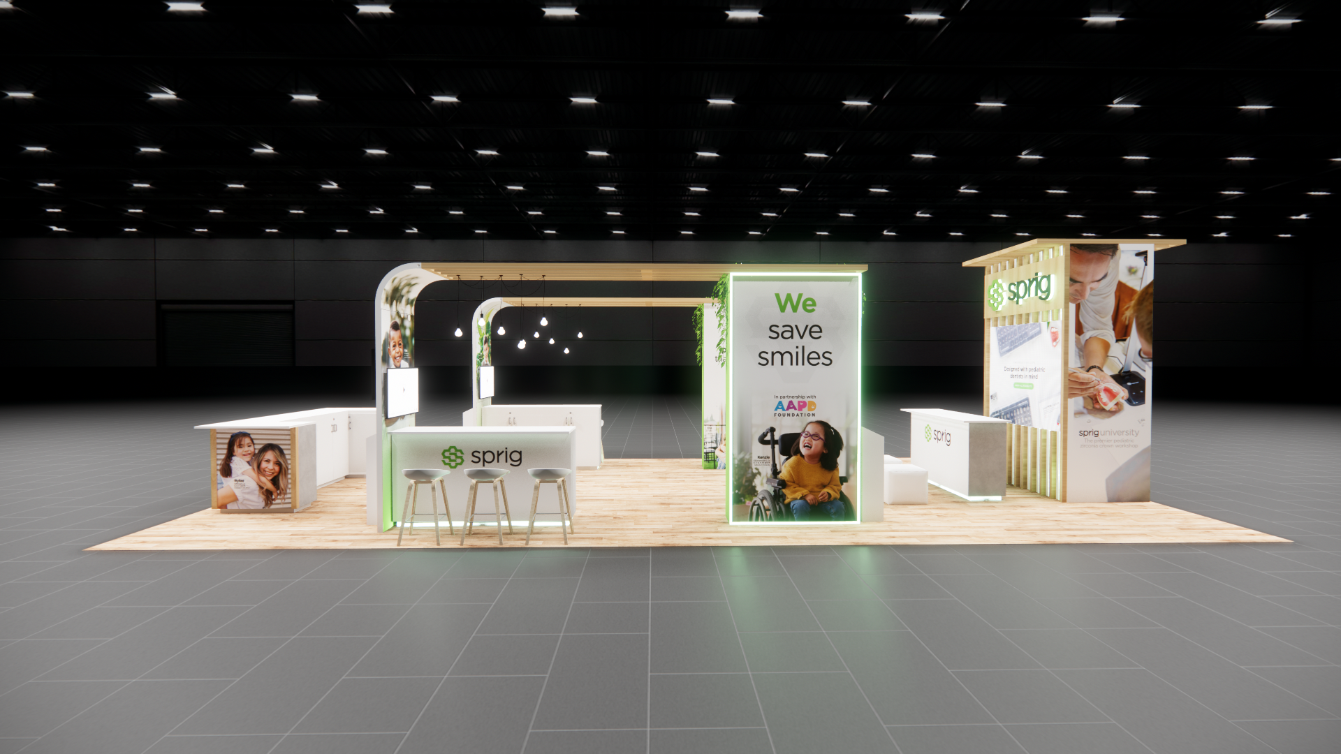 Pizza Expo 20x40 trade show exhibit rental in Las Vegas (view 2)