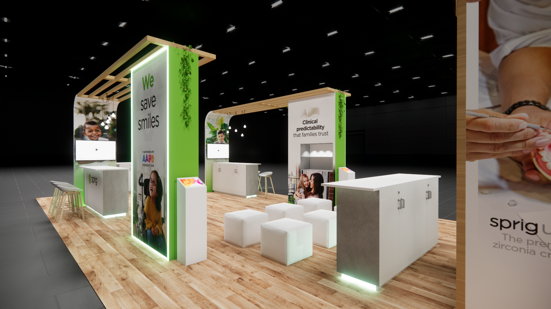 Pizza Expo 20x40 trade show exhibit rental in Las Vegas (view 4)