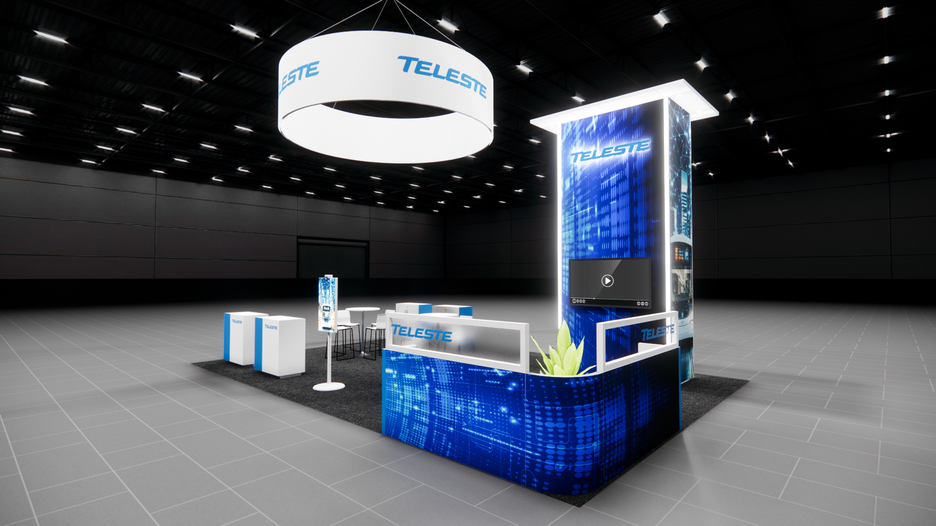 NAB Show 20x30 trade show exhibit rental in Las Vegas