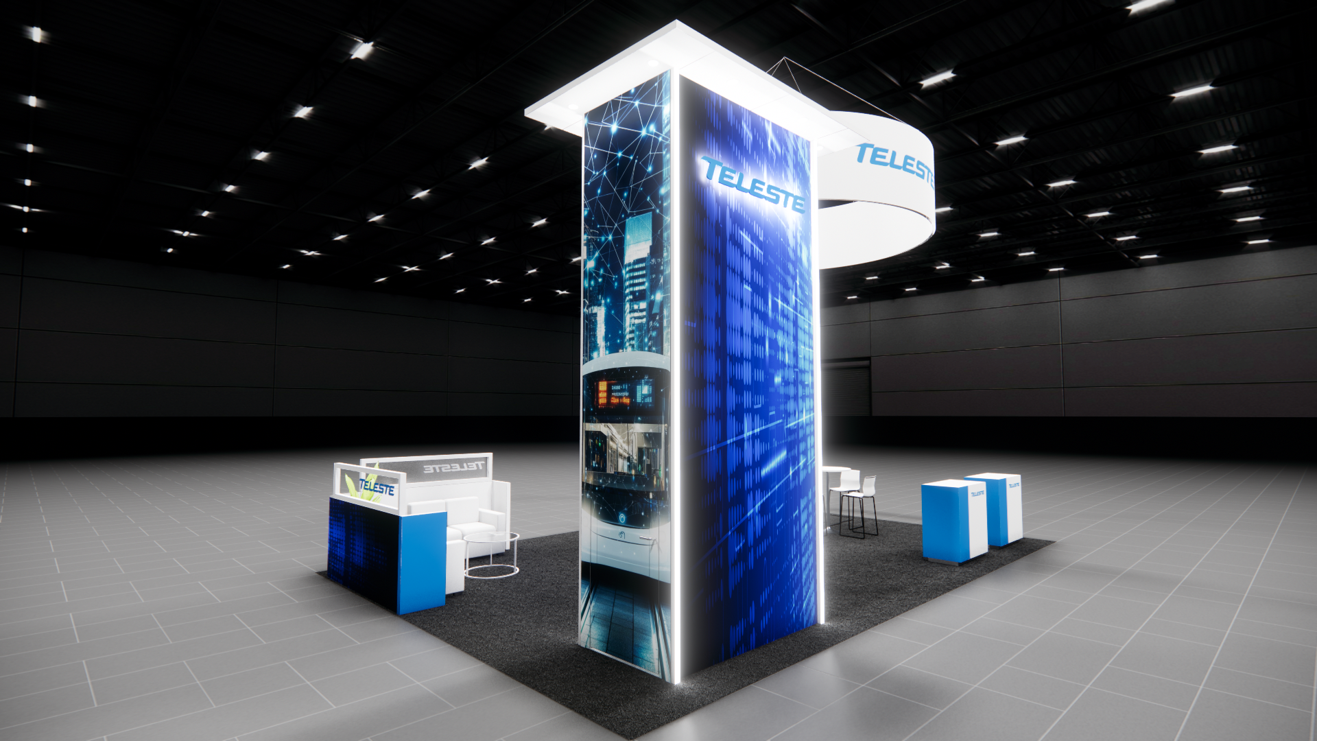 NAB Show 20x30 trade show exhibit rental in Las Vegas (view 2)
