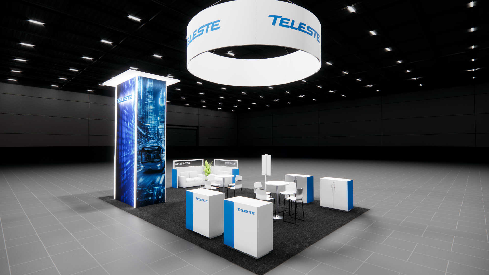 NAB Show 20x30 trade show exhibit rental in Las Vegas (view 3)