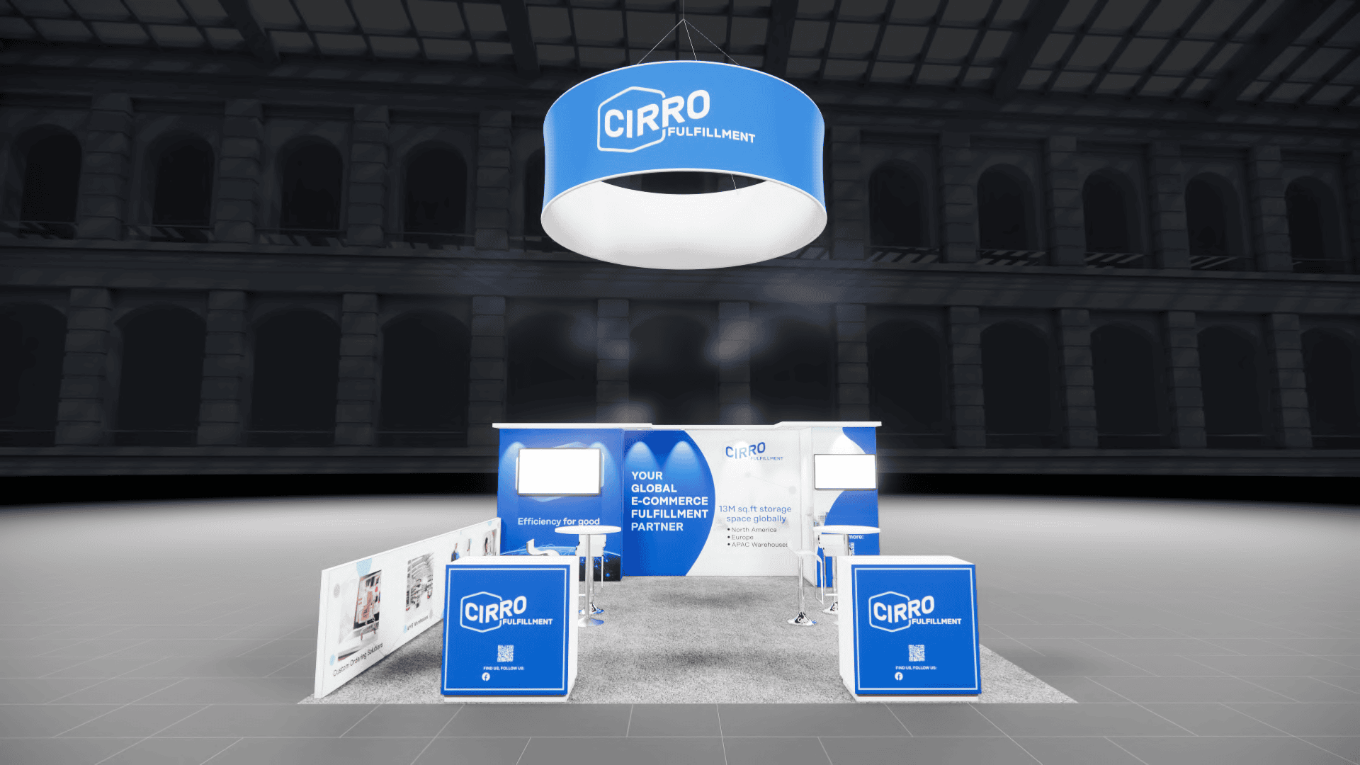 Pizza Expo 20x20 trade show exhibit rental in Las Vegas