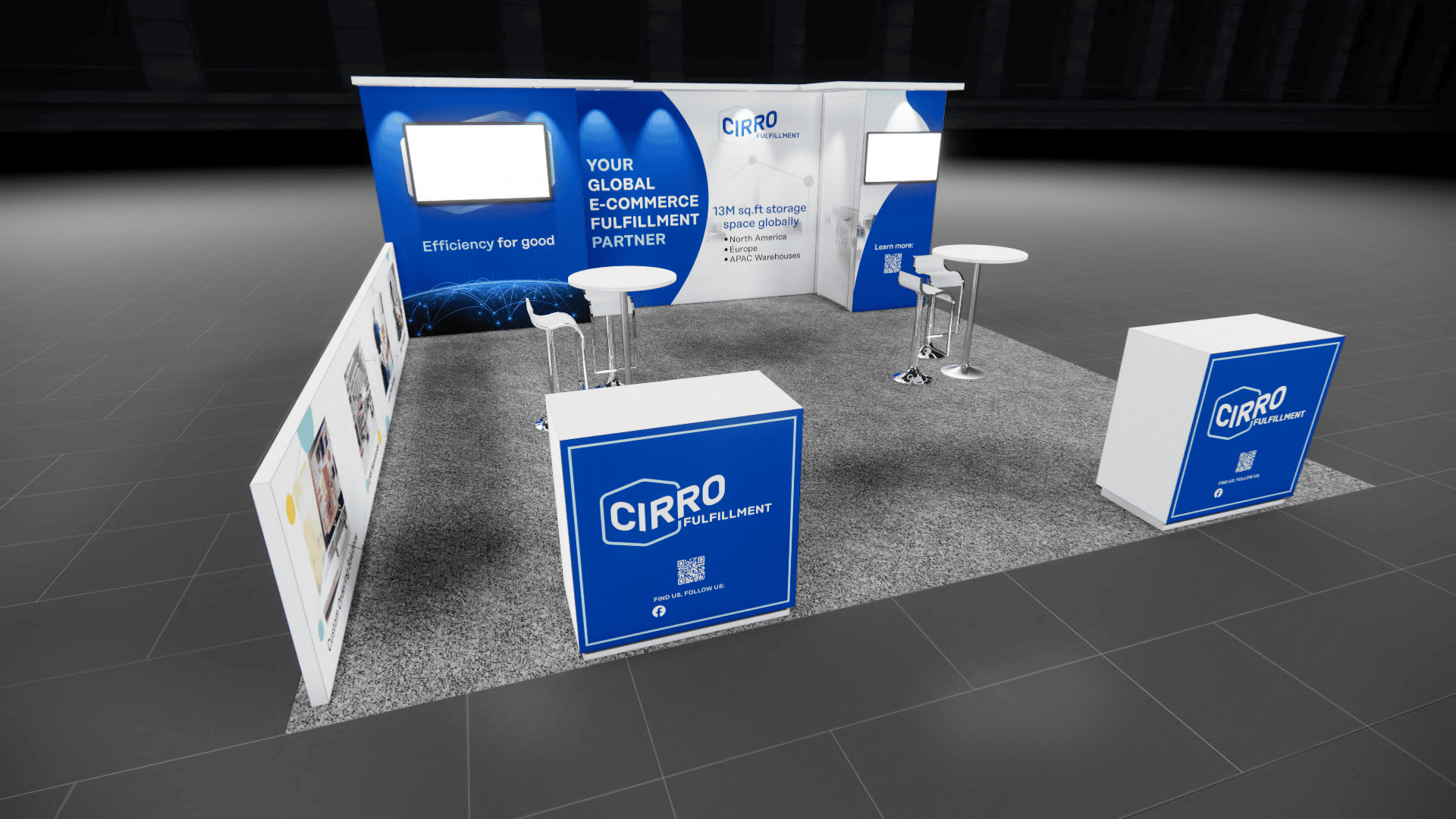Pizza Expo 20x20 trade show exhibit rental in Las Vegas (view 4)