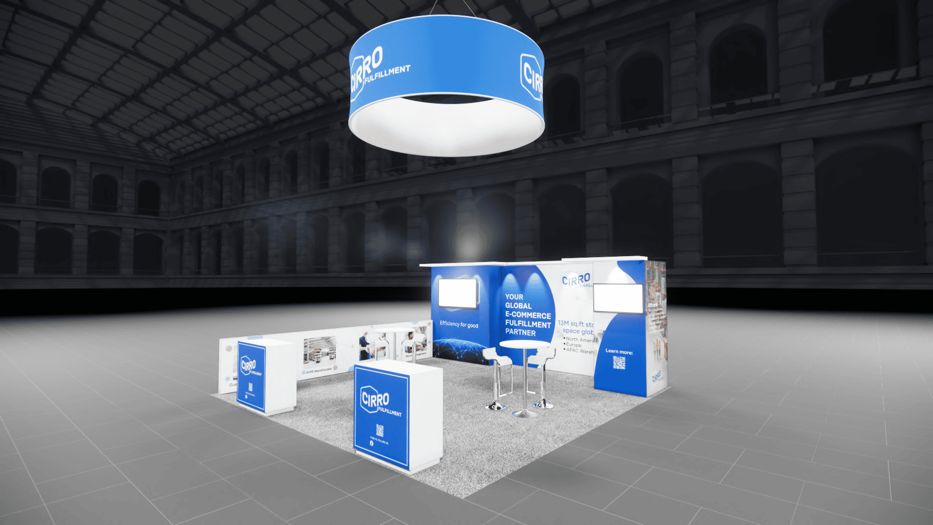 Pizza Expo 20x20 trade show exhibit rental in Las Vegas (view 6)
