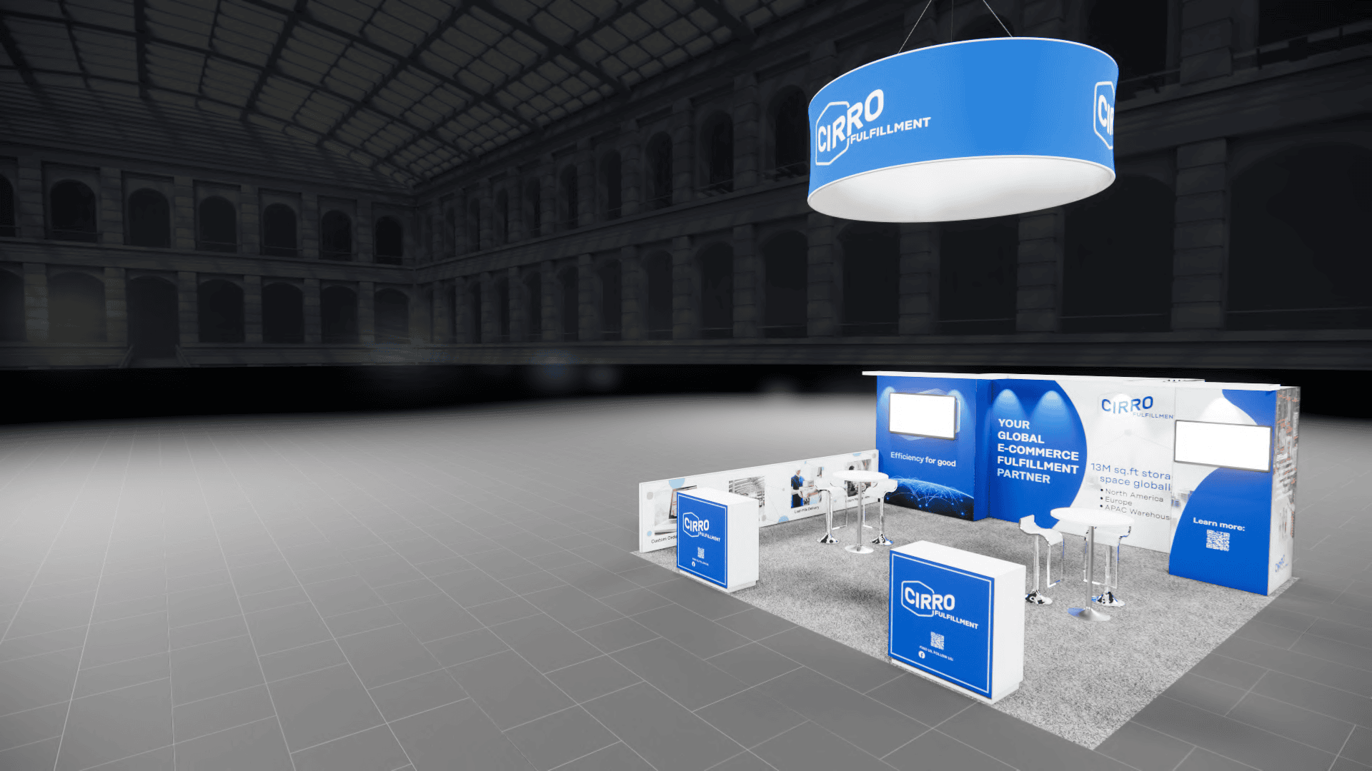 Pizza Expo 20x20 trade show exhibit rental in Las Vegas (view 7)