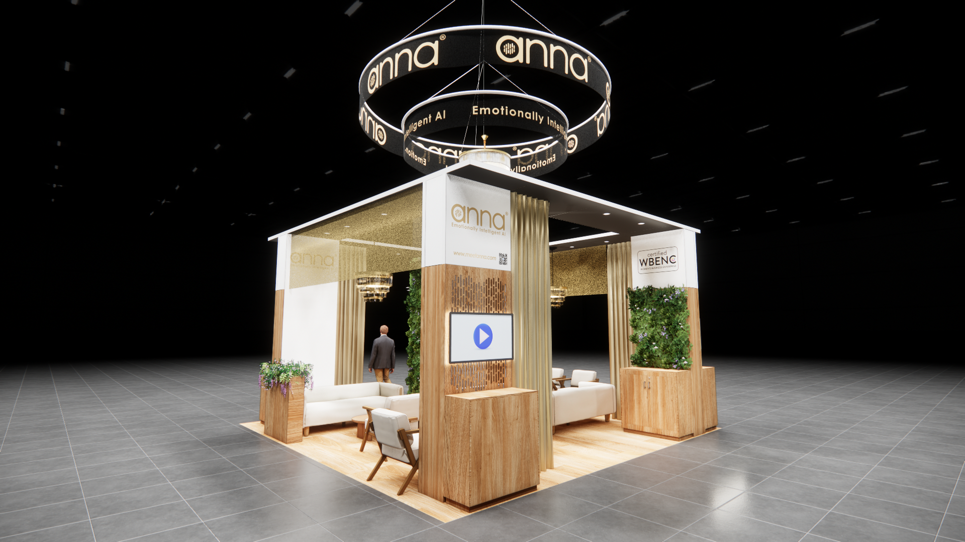 SEMA 20x20 trade show exhibit rental in Las Vegas (view 3)