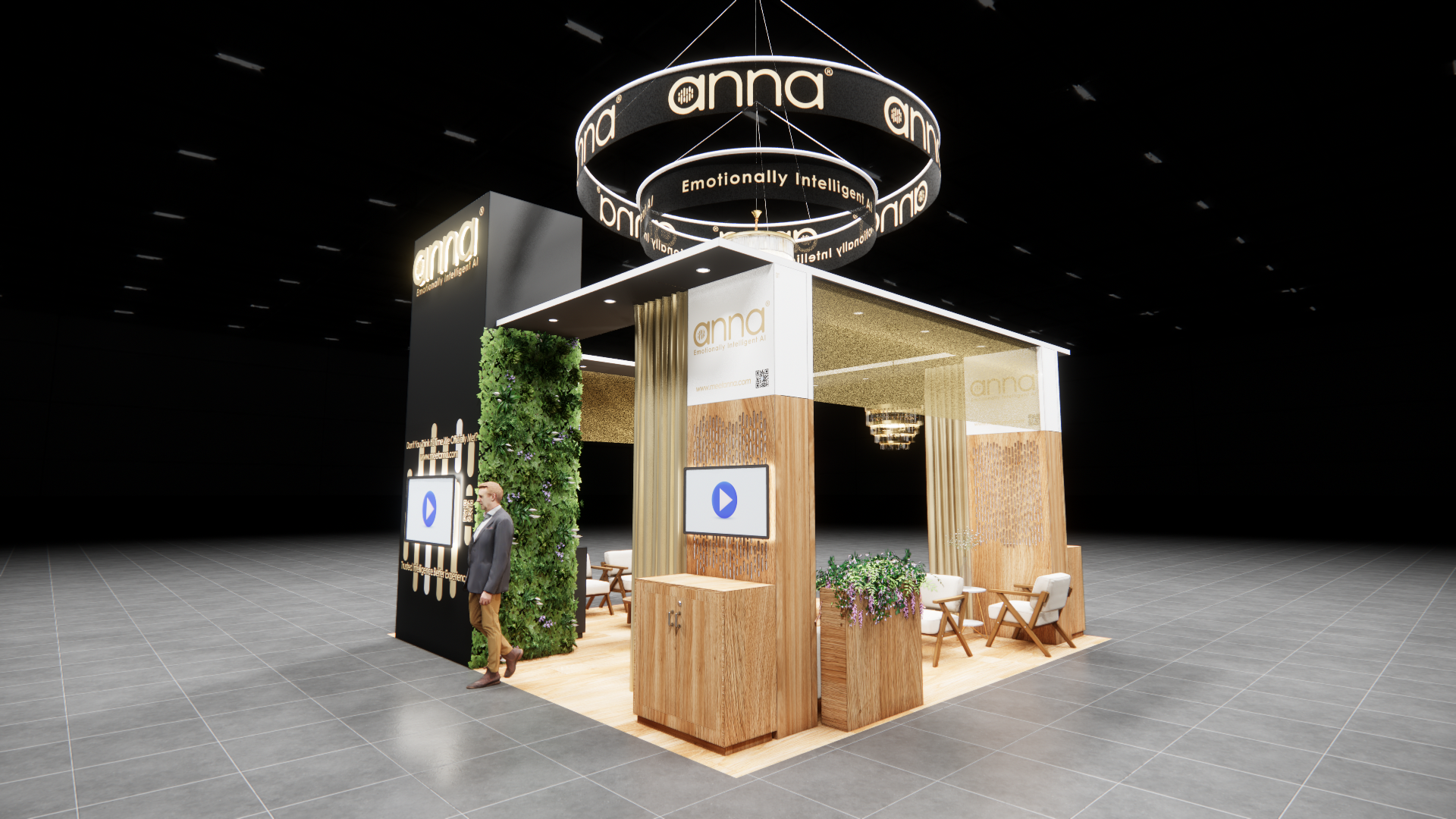 SEMA 20x20 trade show exhibit rental in Las Vegas (view 4)
