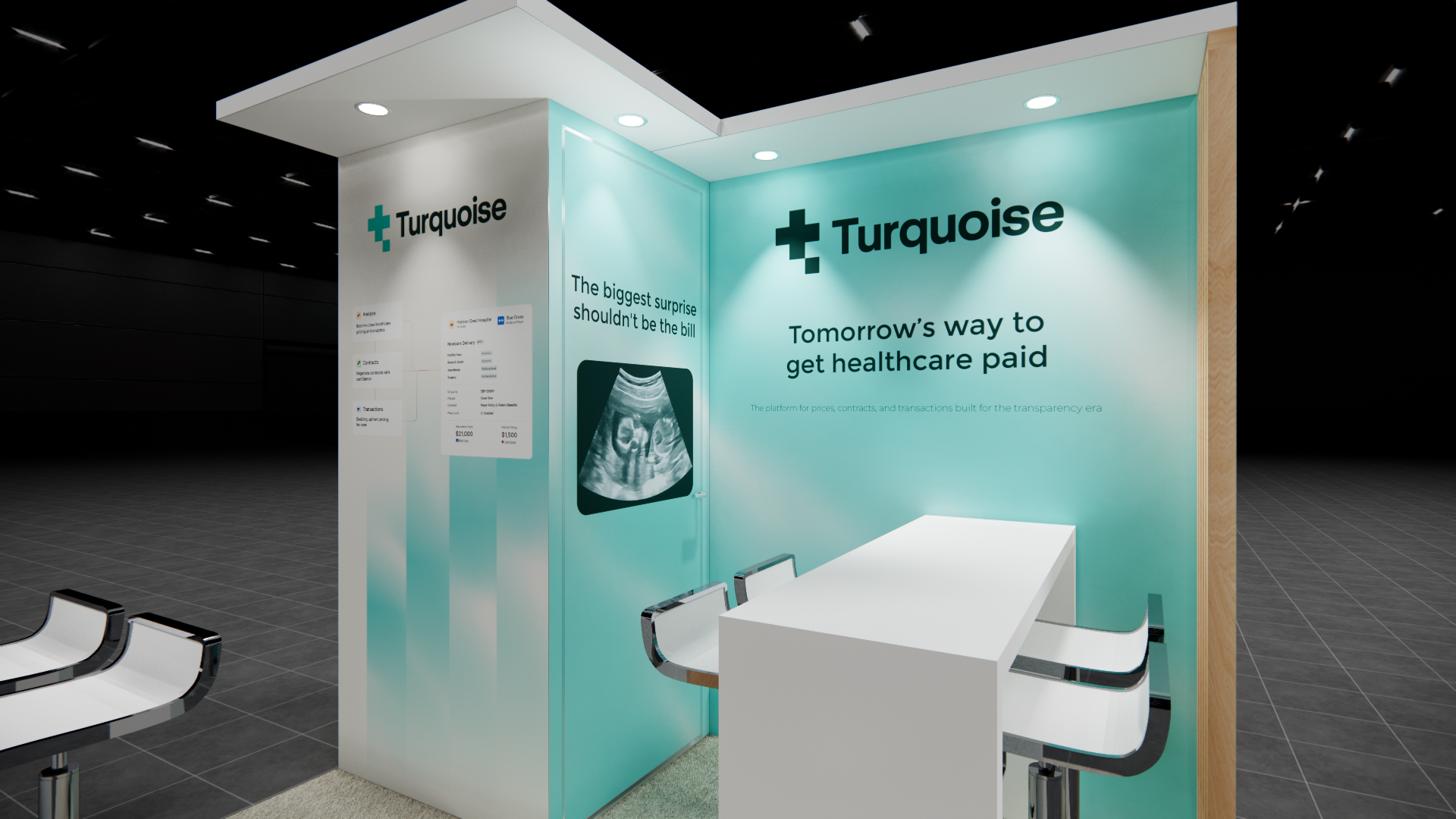 HIMSS 10x10 trade show exhibit rental in Las Vegas