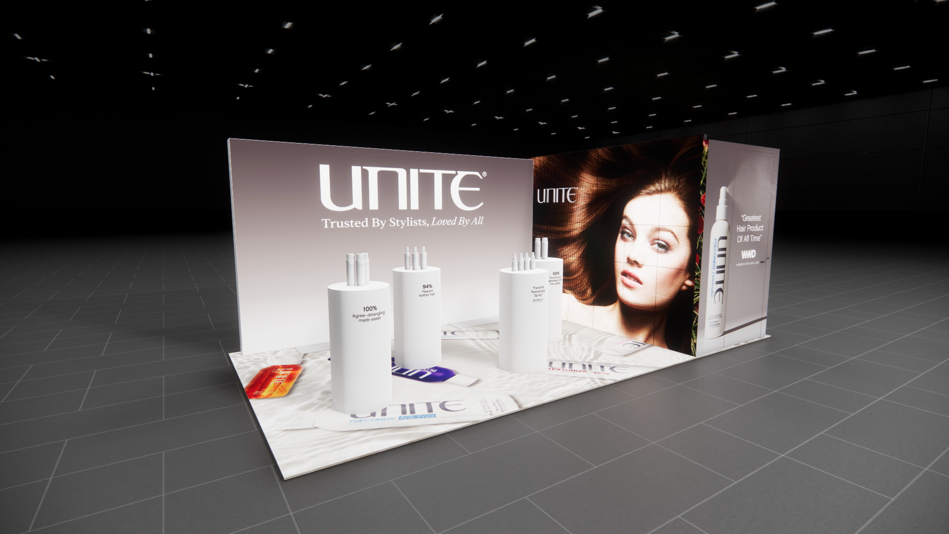 CosmoProf 10x20 trade show exhibit rental in Las Vegas (view 2)