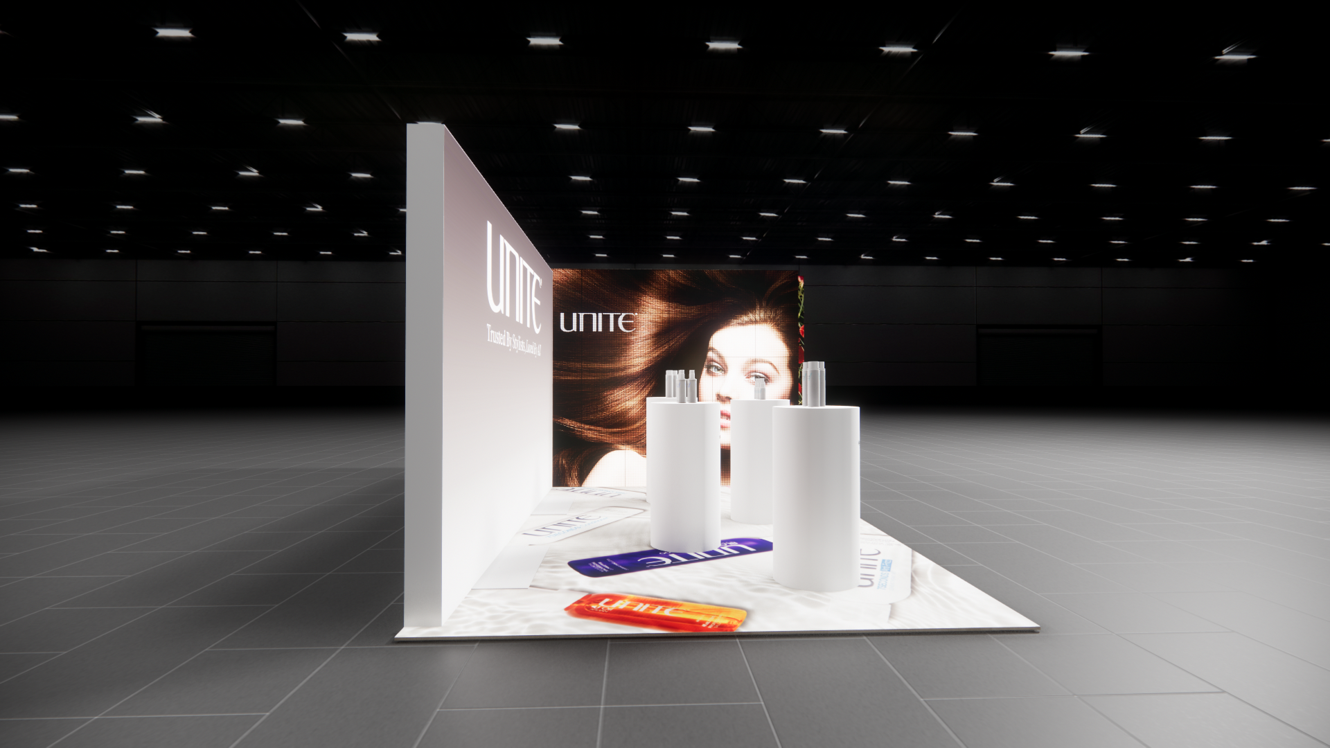 CosmoProf 10x20 trade show exhibit rental in Las Vegas (view 4)
