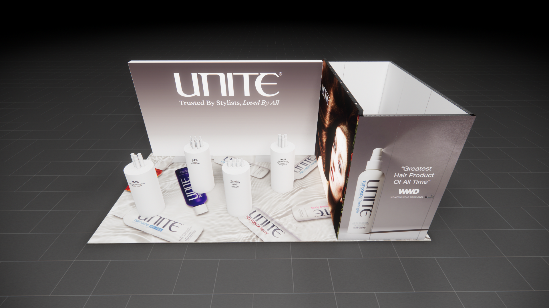 CosmoProf 10x20 trade show exhibit rental in Las Vegas (view 5)