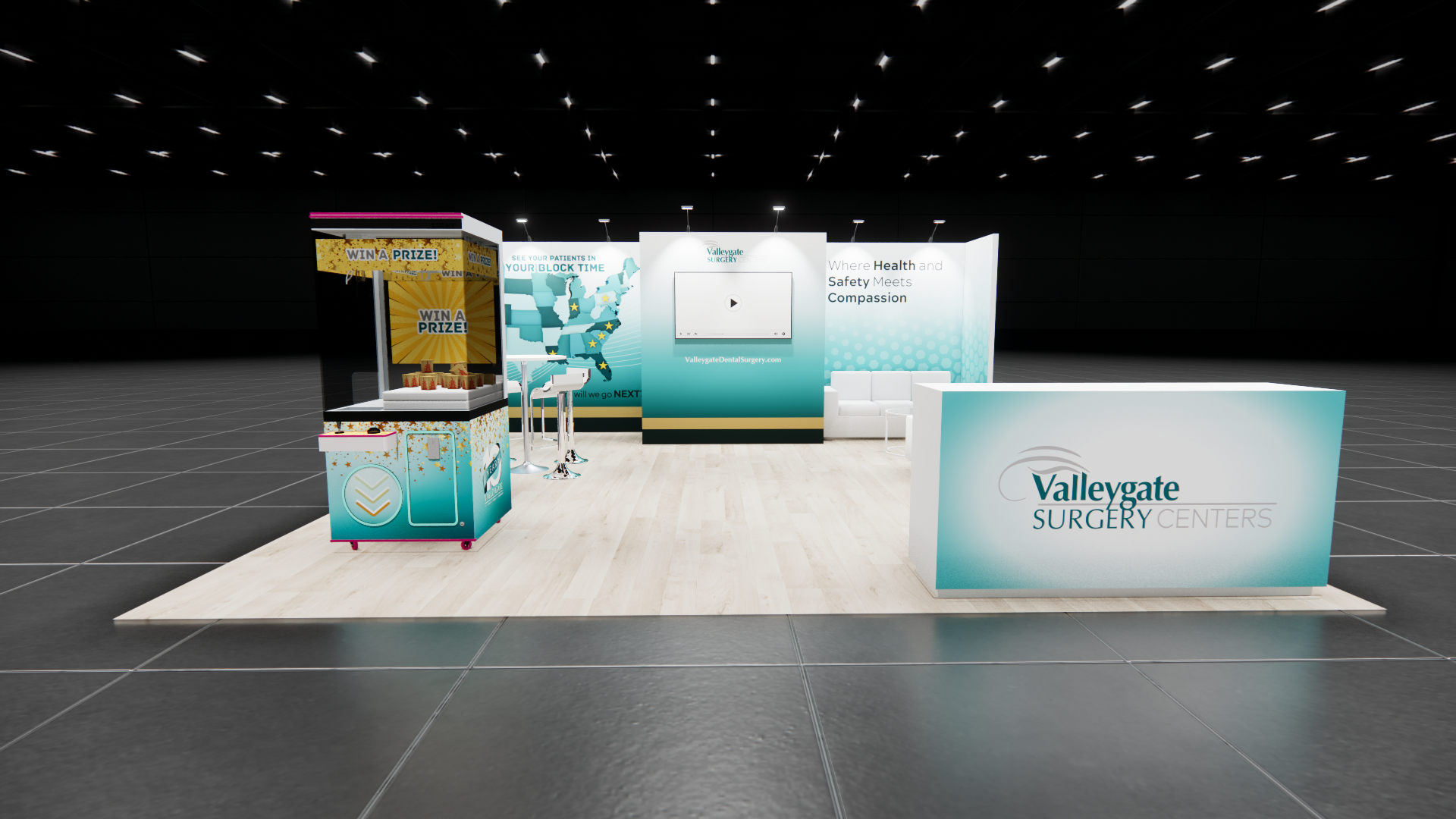 SupplySide West 20x20 trade show exhibit rental in Las Vegas